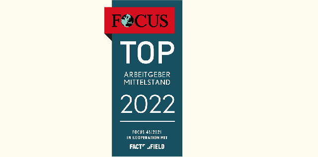 Focus Business Siegel Top Arbeitgeber Mittelstand 2022