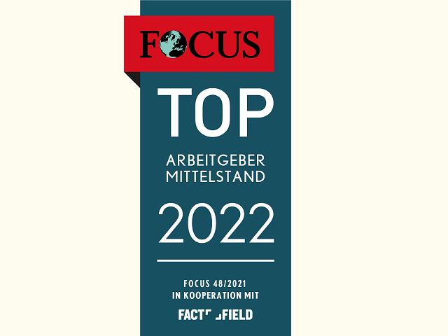 Focus Business Siegel Top Arbeitgeber Mittelstand 2022